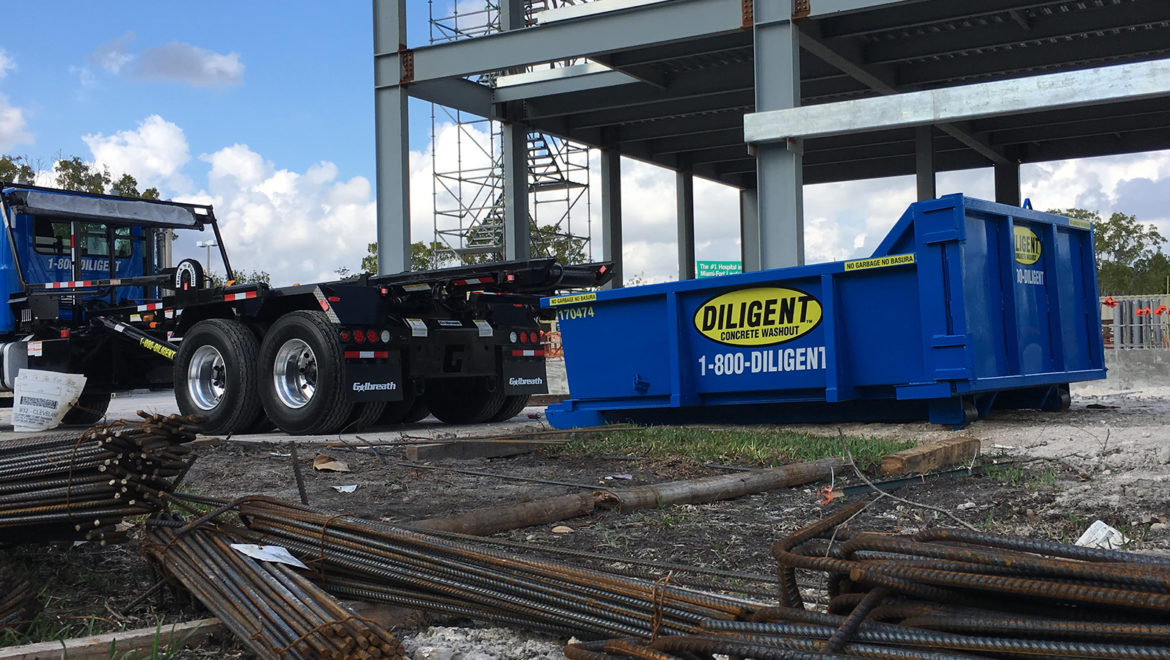 Concrete Waste, Concrete Recycling, Washout Containers, Washout Pans